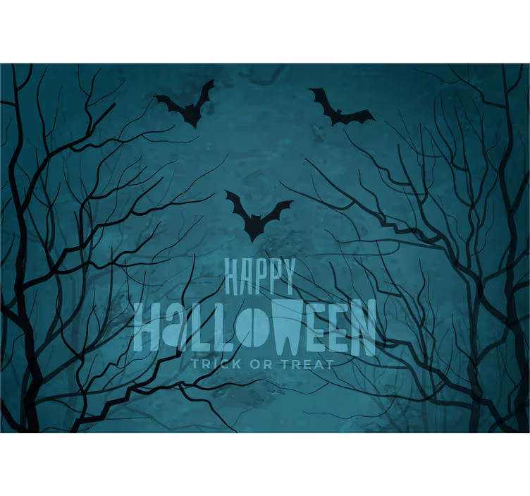 Fotomural Halloween murciélagos nocturnos espeluznantes - TenVinilo