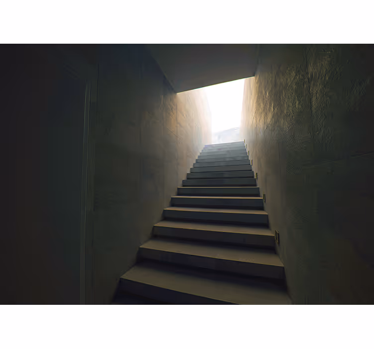 Papel pintado paisaje escalera a la luz - TenVinilo