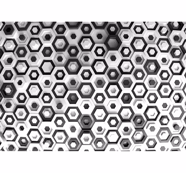 Fotomural textura variación del patrón hexagonal - TenVinilo
