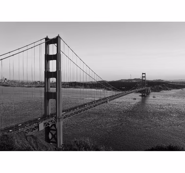 Fotomural ciudad estructura golden gate - TenVinilo