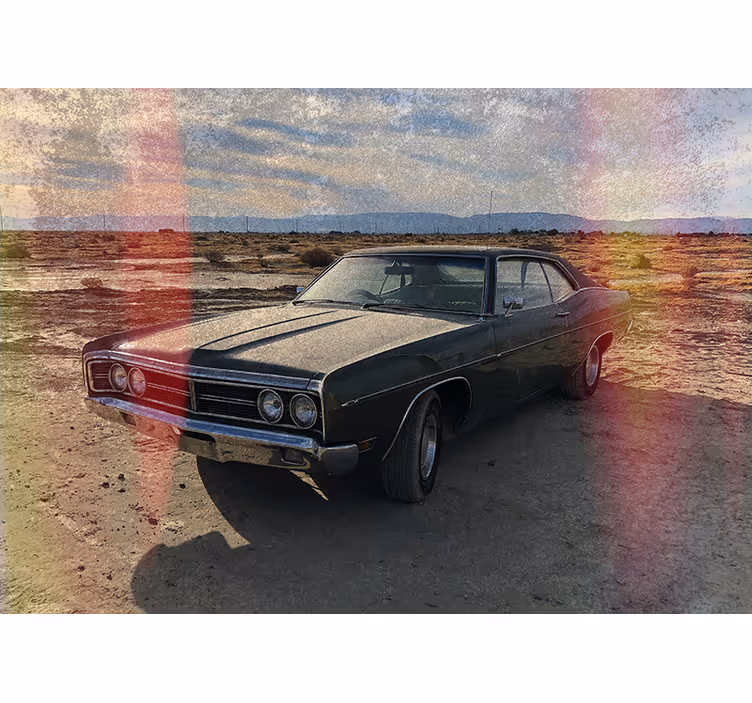 Fotomural vehículo nostalgia de coches clásicos - TenVinilo