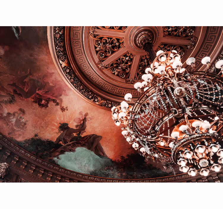 Fotomural detalle opulento de la lámpara - TenVinilo