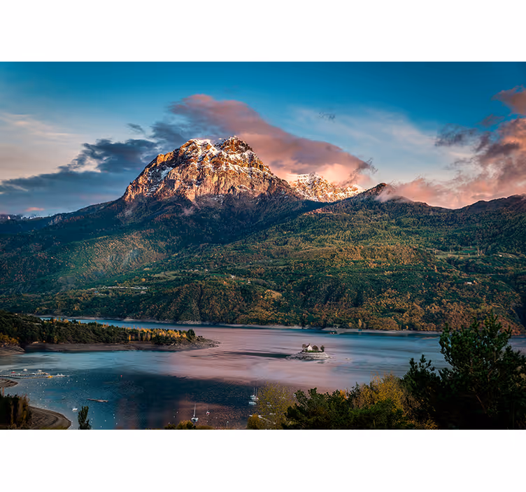 Papel pintado paisaje gran paisaje alpino - TenVinilo