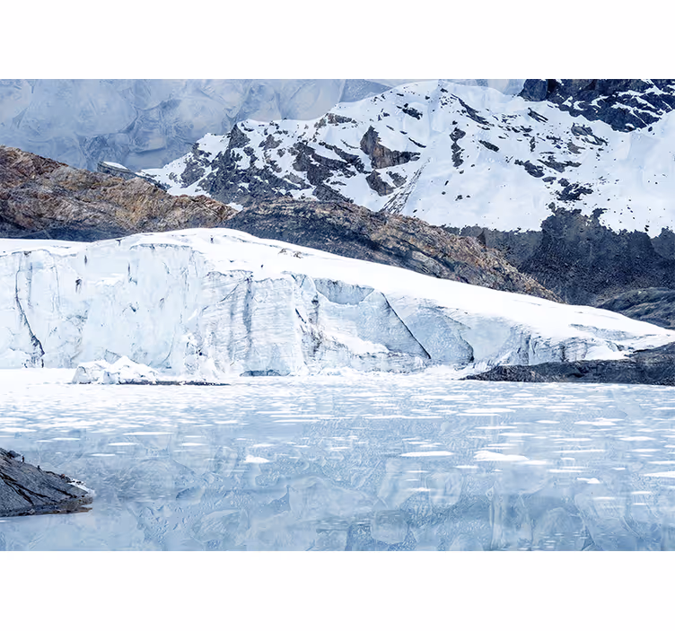 Fotomural montañas cordillera del glaciar majestuoso - TenVinilo