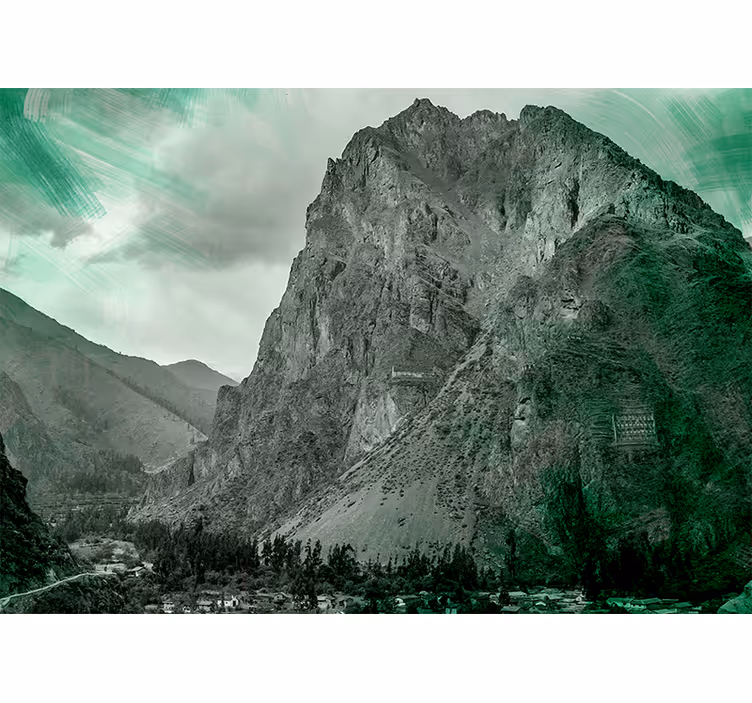 Fotomural montañas majestuosas verdes - TenVinilo