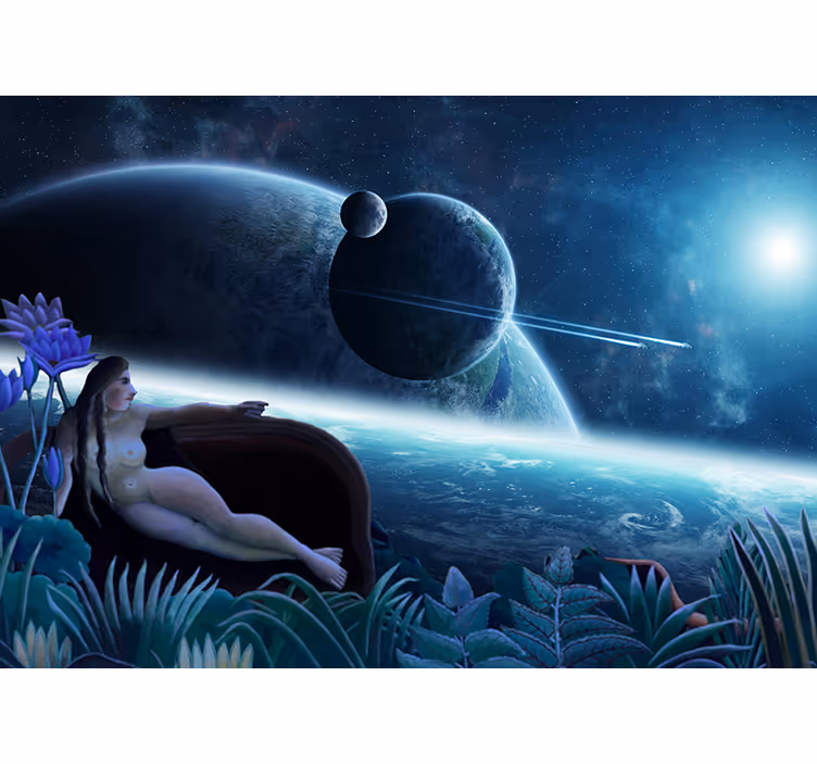 Fotomural fantasía paisaje de sueños celestiales - TenVinilo