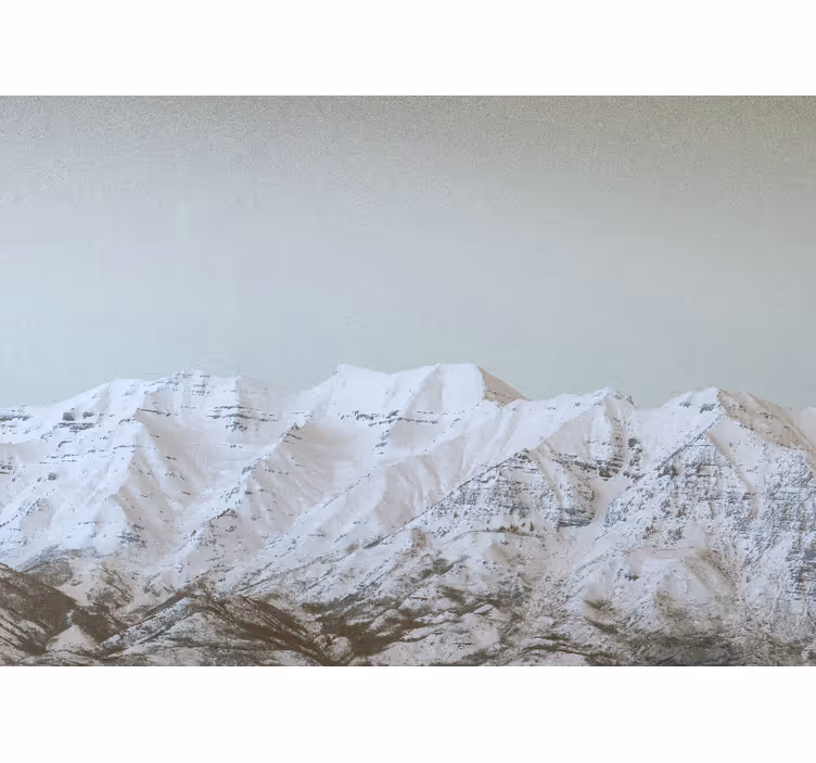 Fotomural montañas paisaje nevado - TenVinilo