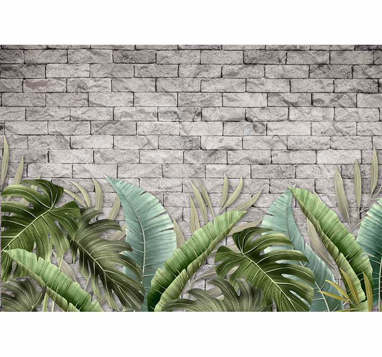 Papel pintado naturaleza verdes tropicales lujosos - TenVinilo