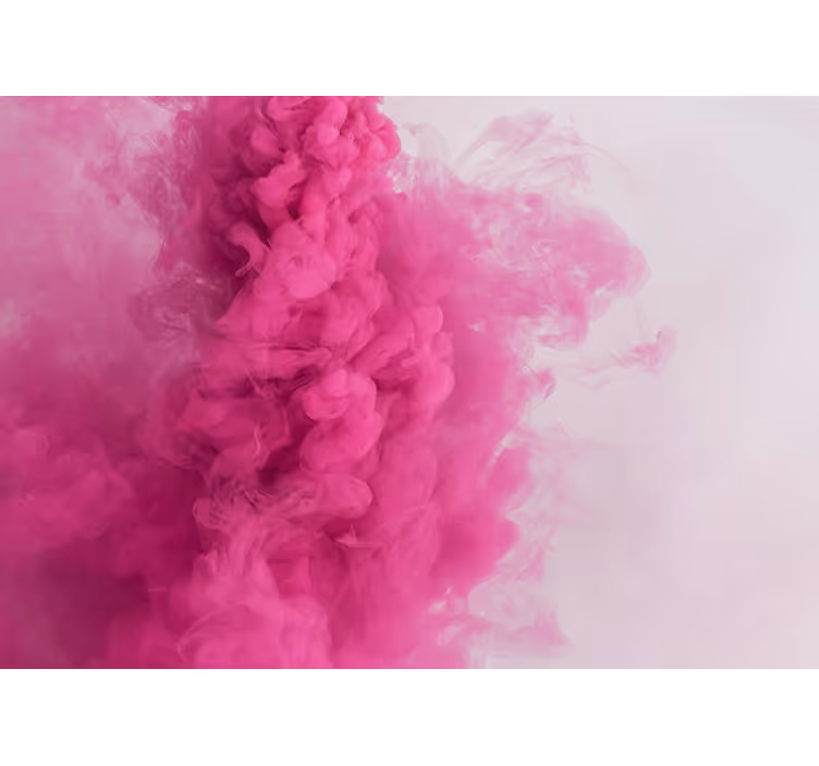 Fotomural abstracto nubes rosadas esponjosas - TenVinilo
