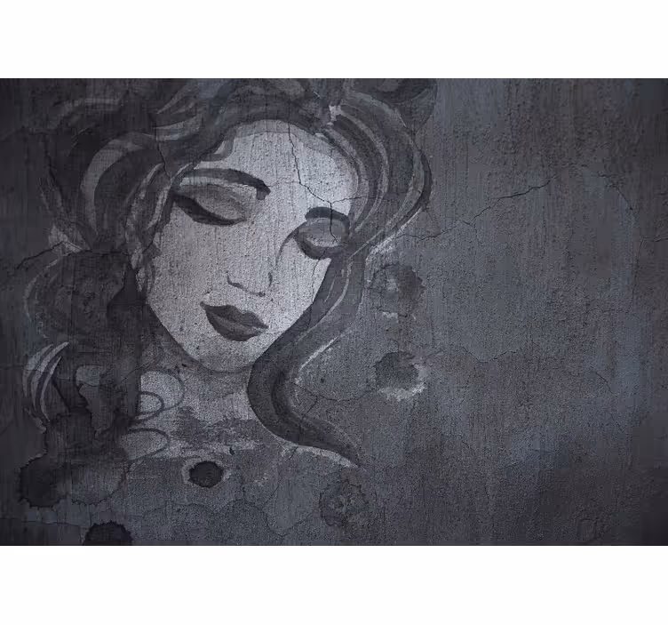 Fotomural arte retrato de mujer elegante - TenVinilo