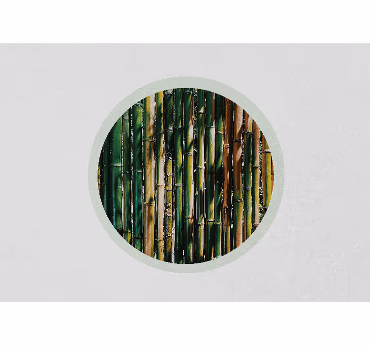 Papel pintado 3d bosque de bambú verde - TenVinilo