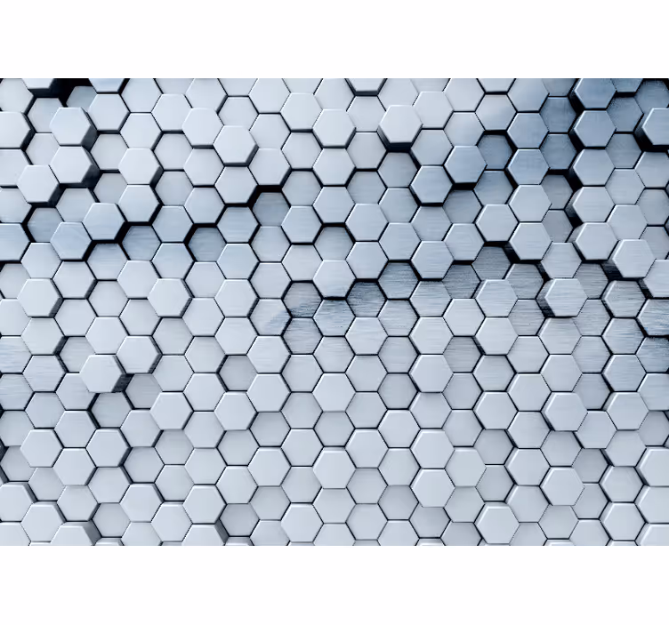 Fotomural textura diseño de patrón hexagonal - TenVinilo