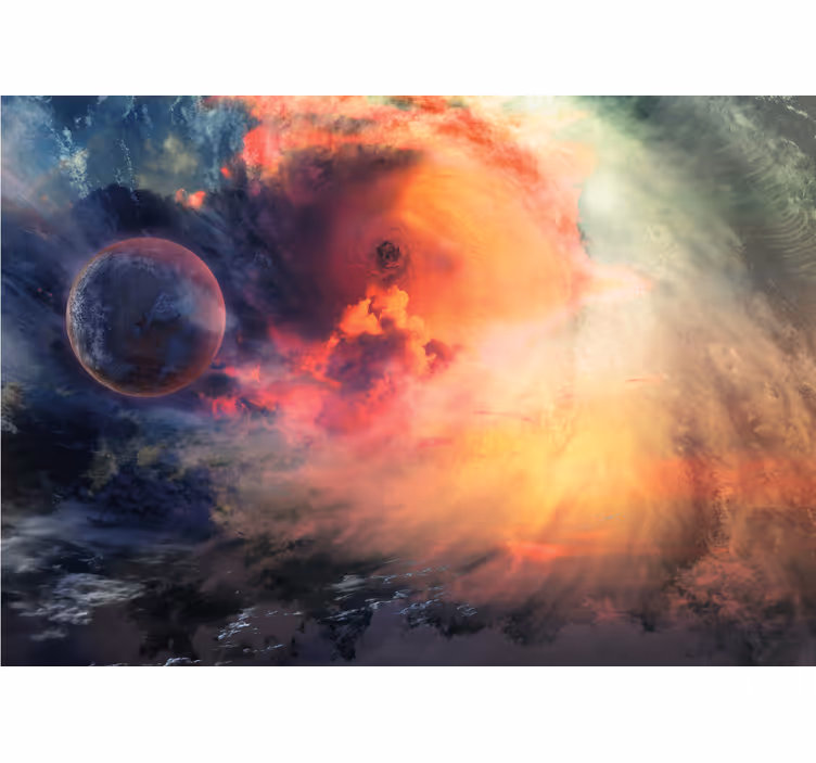Fotomural espacio nebulosa cósmica enroscada - TenVinilo