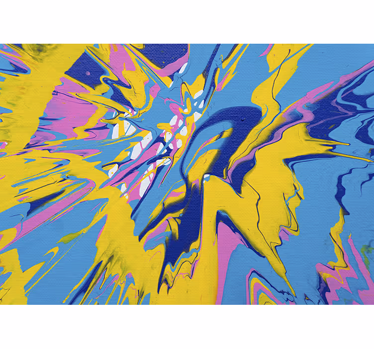 Fotomural abstracto explosión de color dinámico - TenVinilo