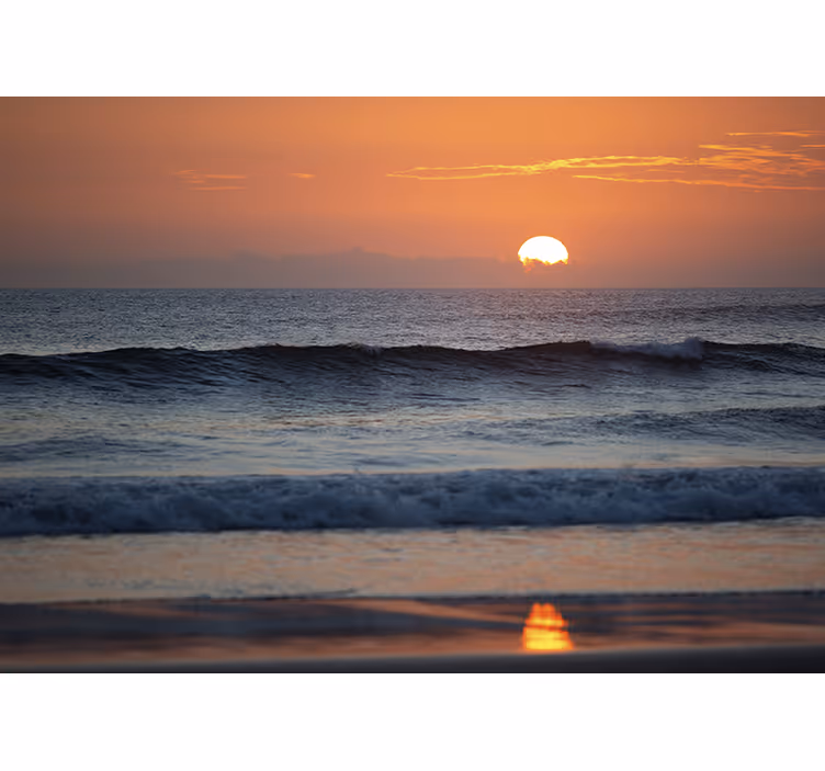 Fotomural mar horizonte del océano al atardecer - TenVinilo