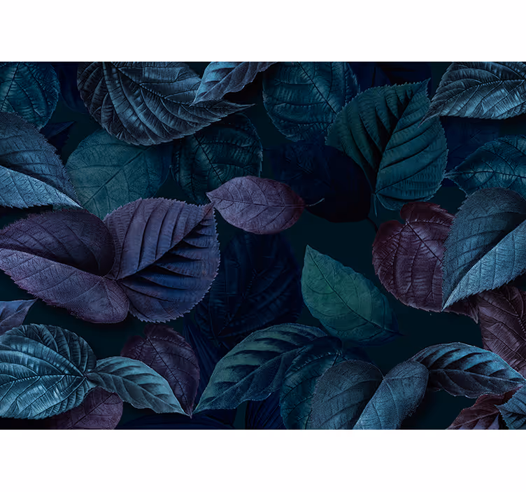 Fotomural naturaleza patrones de hojas suaves - TenVinilo