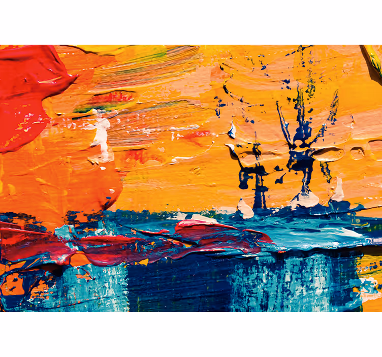 Fotomural arte paisaje marino abstracto vibrante - TenVinilo