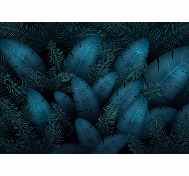 Papel pintado naturaleza motivos de follaje tropical - TenVinilo
