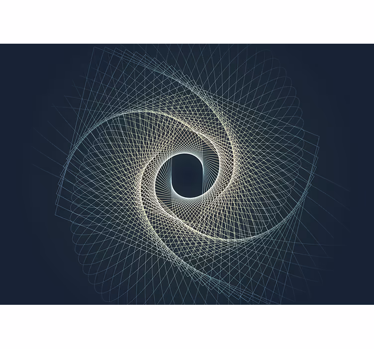 Fotomural abstracto patrón geométrico espiral - TenVinilo