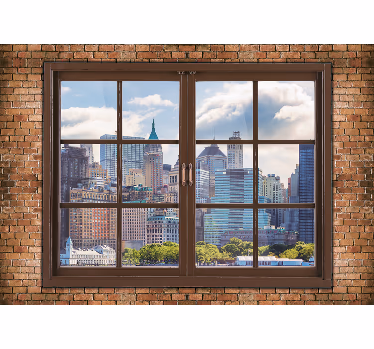 Fotomural nueva york vistas del skyline de manhattan - TenVinilo