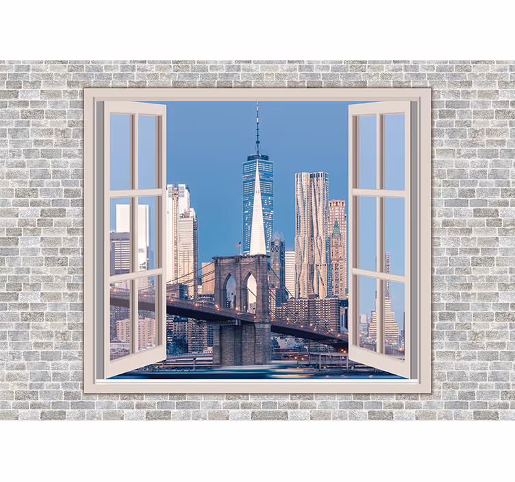 Fotomural Nueva York vistas de manhattan, cielo limpio - TenVinilo