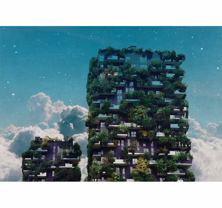 Fotomural naturaleza jardín vertical verde - TenVinilo