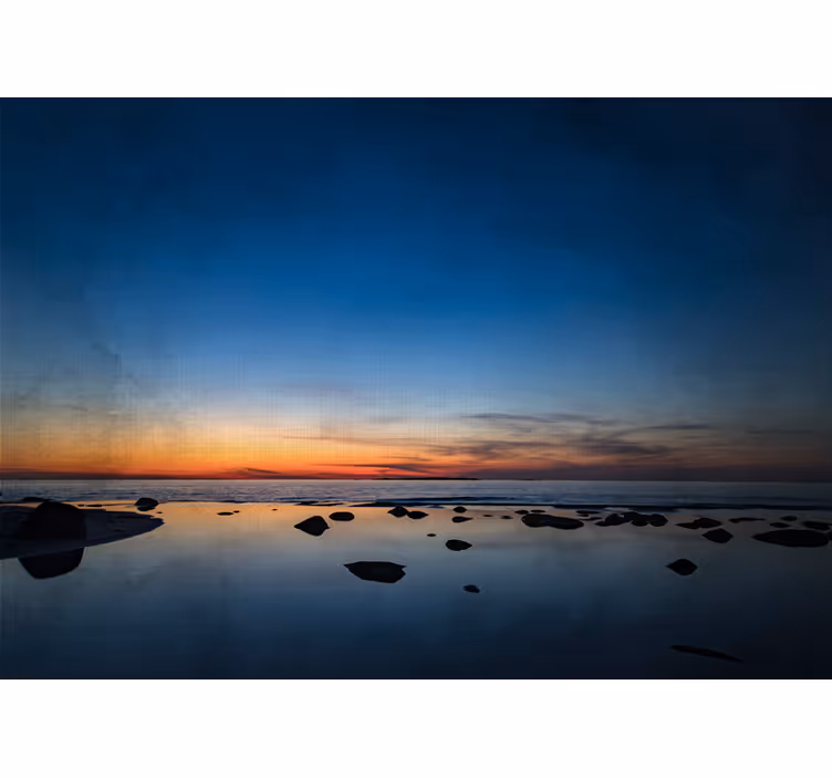 Fotomural naturaleza reflejos de un atardecer tranquilo - TenVinilo