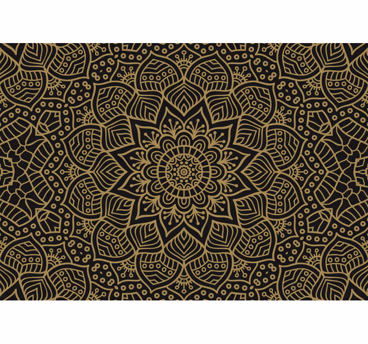 Fotomural mandala motivo botánico elaborado - TenVinilo
