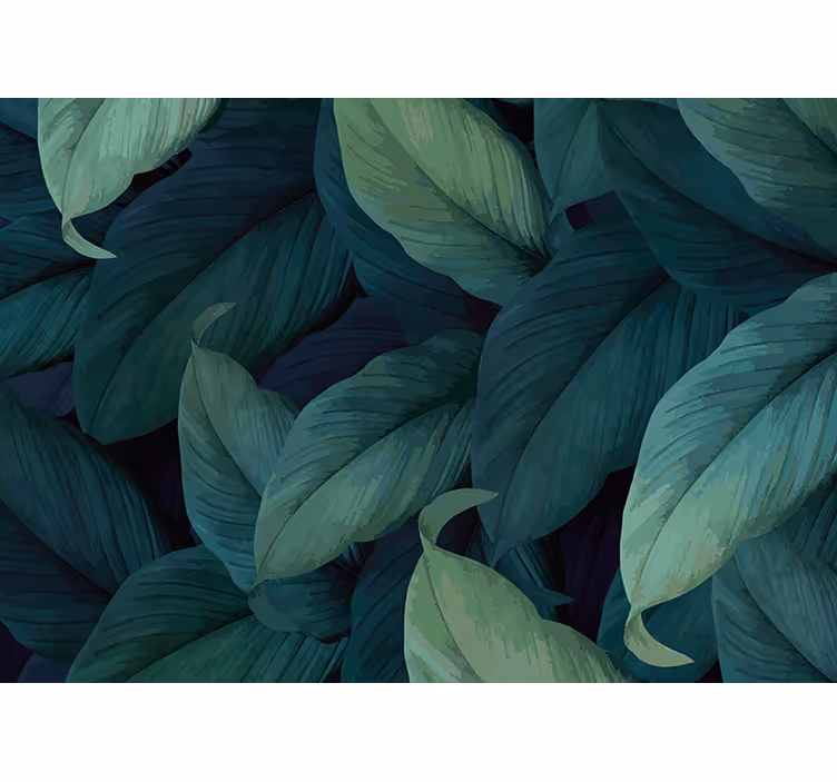 Papel pintado naturaleza composición de verde lujoso - TenVinilo