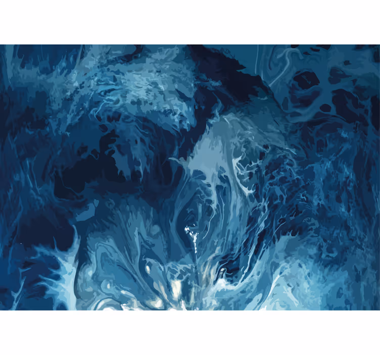 Fotomural abstracto remolino oceánico - TenVinilo
