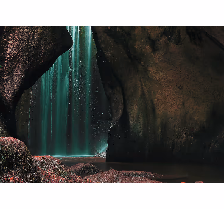 Fotomural naturaleza escena de cascada tropical - TenVinilo