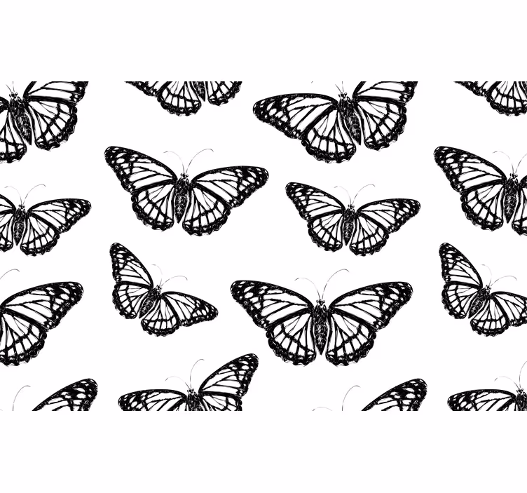 Fotomural animales elegantes mariposas negras - TenVinilo