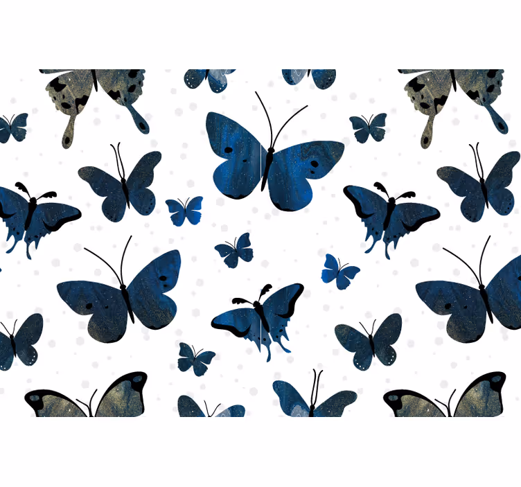 Mural para baño elegante mariposa volando - TenVinilo