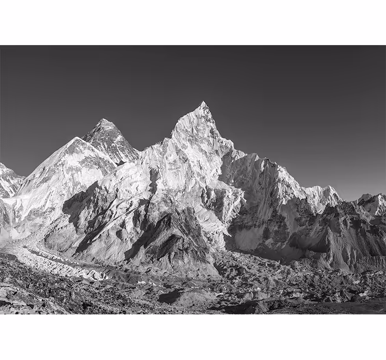 Fotomural montañas cordillera de picos majestuosos - TenVinilo