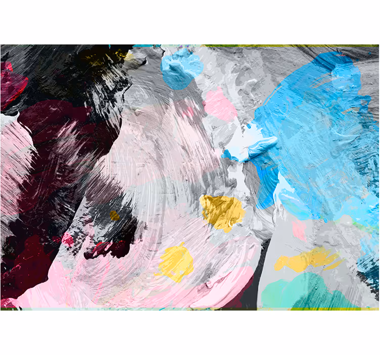 Fotomural abstracto trazos de pintura dinámica - TenVinilo