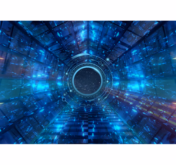 Fotomural espacio portal cósmico 3d - TenVinilo