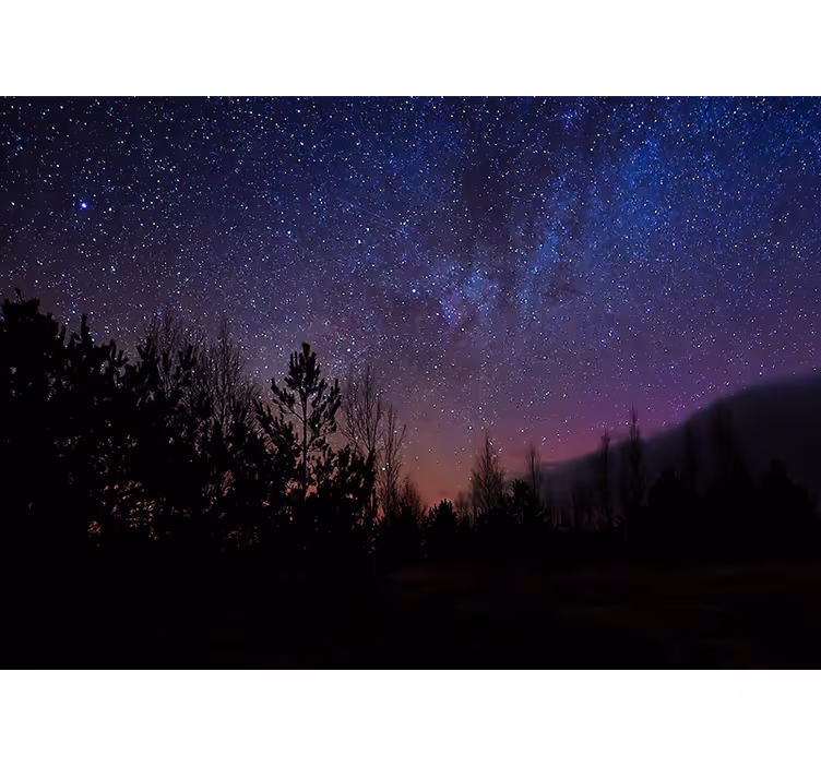 Fotomural espacio atardecer celestial - TenVinilo