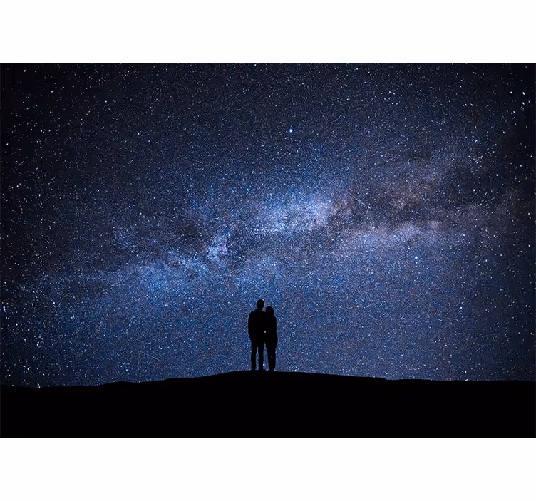 Fotomural de amor noche estrellada de amor - TenVinilo