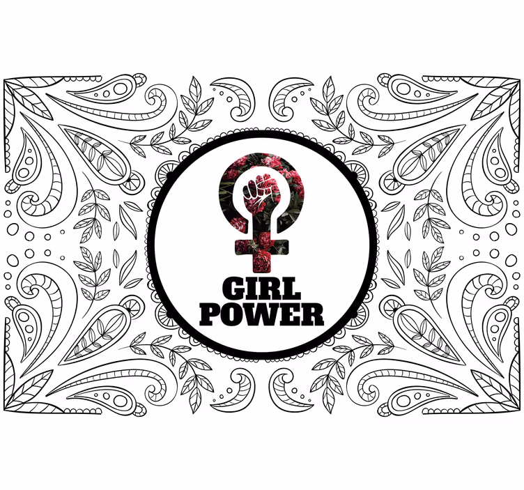 Fotomural frase empoderamiento para mujeres - TenVinilo