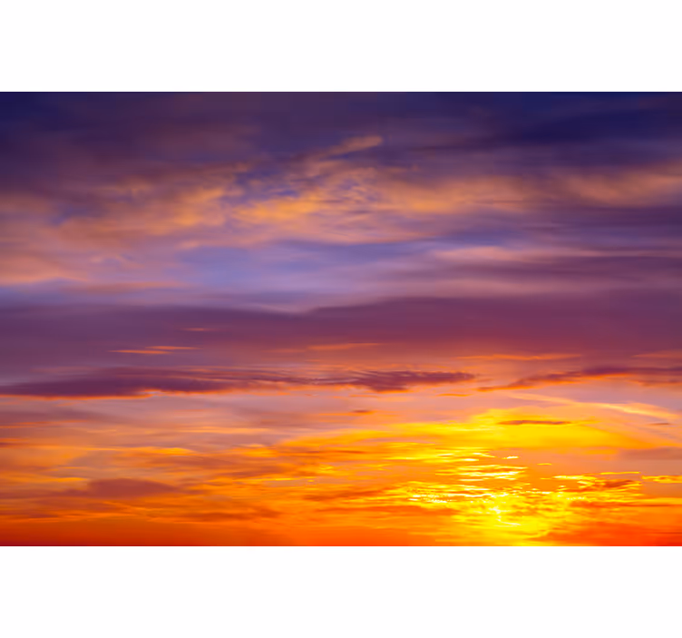 Fotomural cielo vista majestuosa del atardecer - TenVinilo