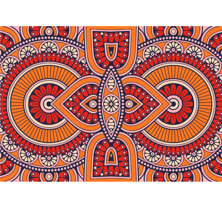 Fotomural mandala motivos circulares elaborados - TenVinilo