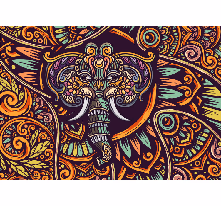 Fotomural animales motivo decorativo de elefante - TenVinilo