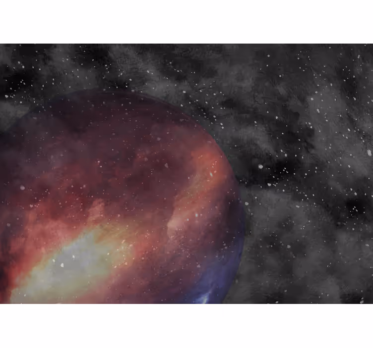 Fotomural espacio esfera púrpura celestial - TenVinilo