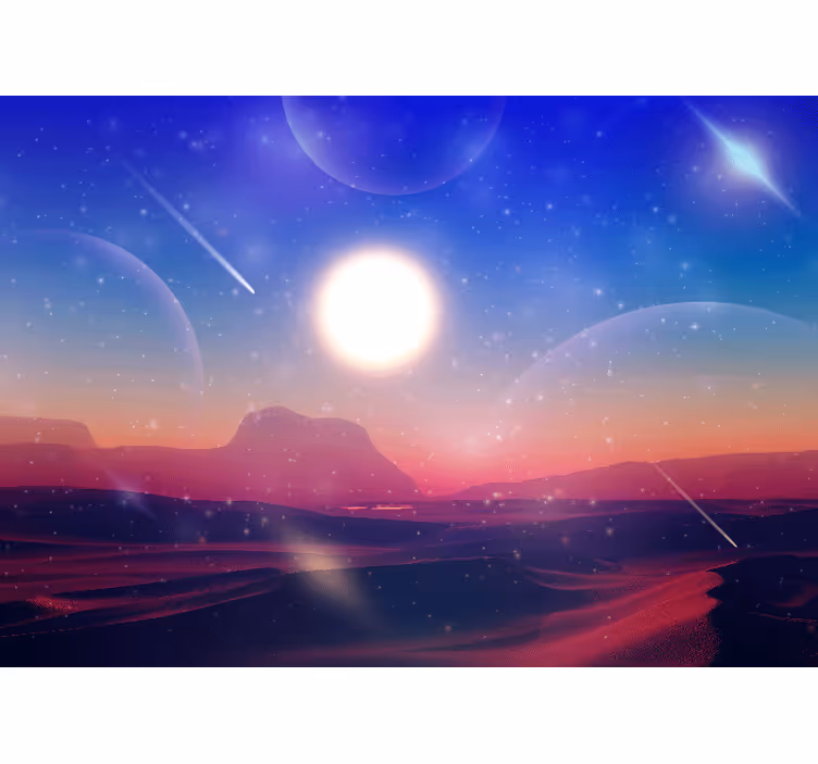 Fotomural espacio mundo de sueños celestiales - TenVinilo