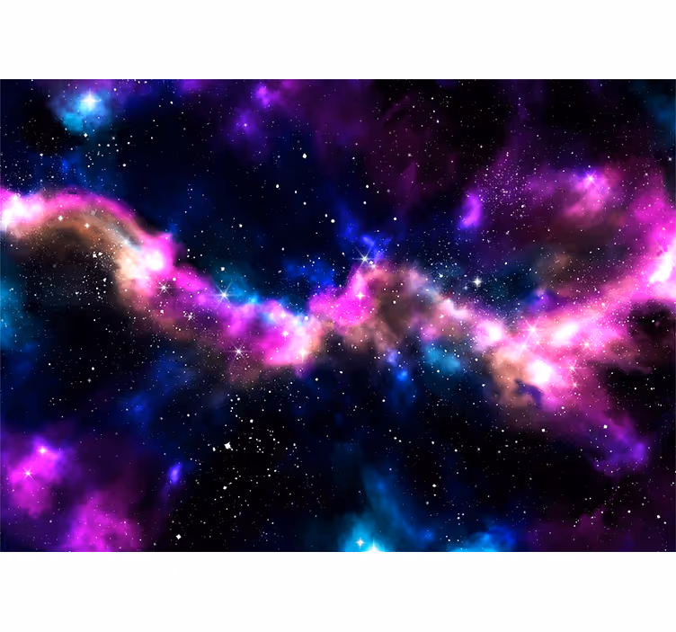 Fotomural espacio paisaje de nebulosa cósmica - TenVinilo