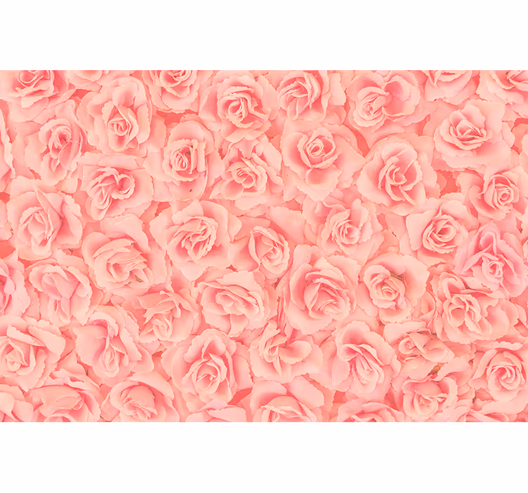 Mural de pared flores rosales en flor - TenVinilo