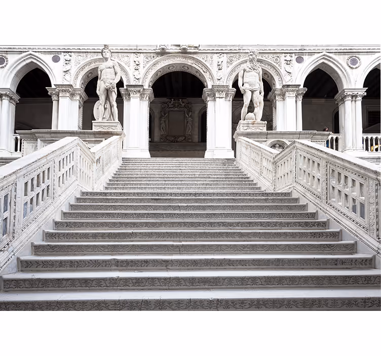 Fotomural arte clásico escaleras de piedra majestuosas - TenVinilo
