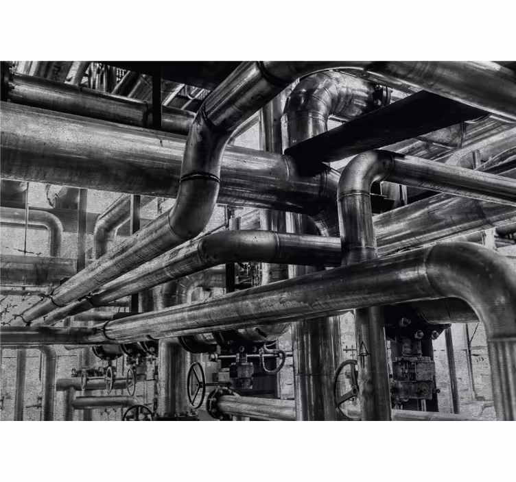 Fotomural textura patrones de tuberías industriales - TenVinilo