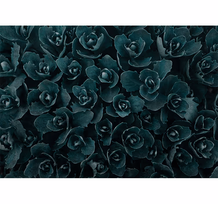 Mural de pared flores rosa elegante en flor - TenVinilo