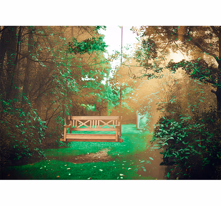 Fotomural naturaleza escape a un jardín serene - TenVinilo